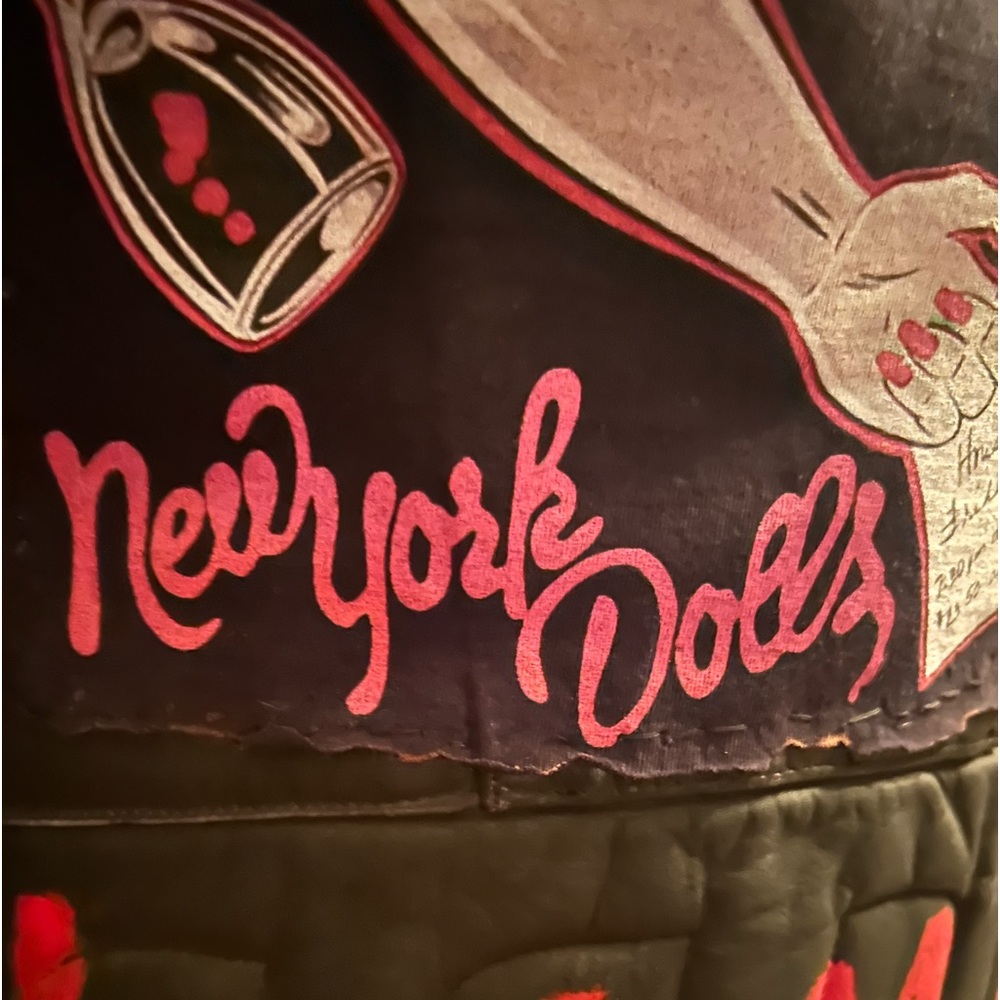 Custom New York Dolls thick leather Jacket size 48